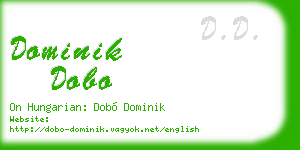 dominik dobo business card
