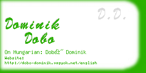 dominik dobo business card
